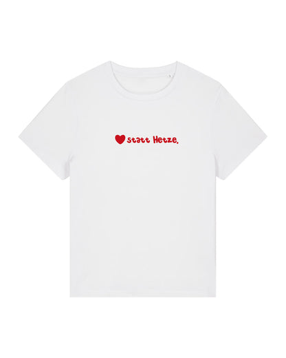 T-Shirt Unisex, Frau Zauberschön, Weiß / Rot