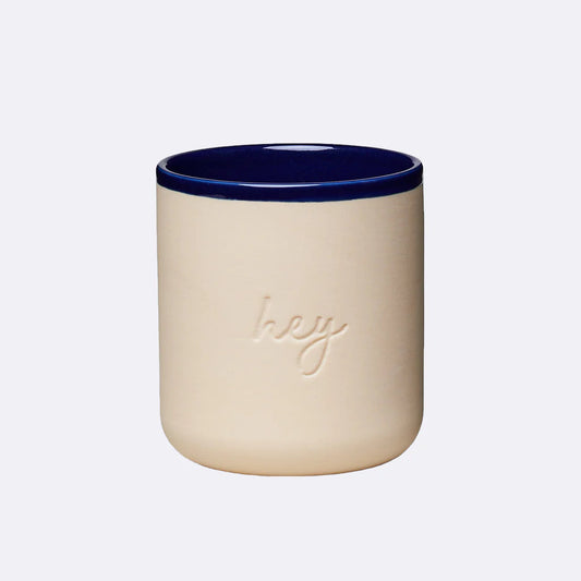 Tasse Porzellan, 'hey', 380ml