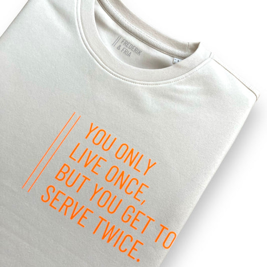 %% Reduzierter Restposten. Sweatshirt Tennis. Unisex, S
